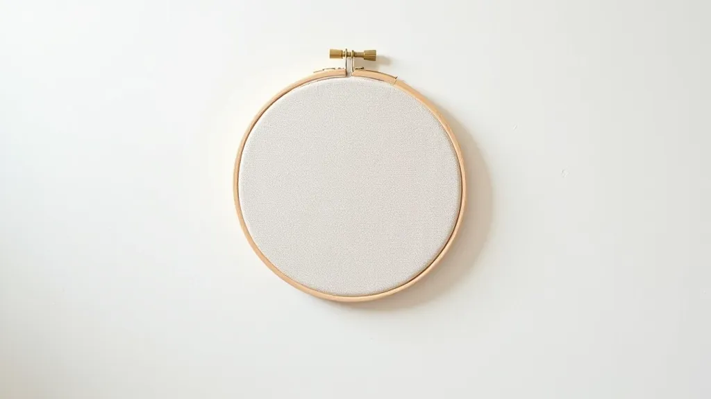 Complete embroidery project displayed showing finished modern design in hoop